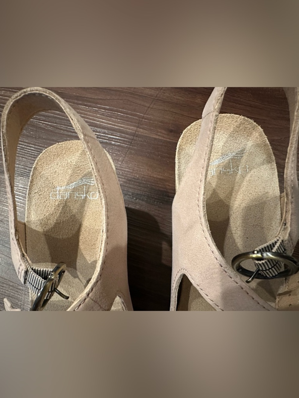 Dansko Taytum Blush Nubuck Heeled Clogs - Picture 10 of 10